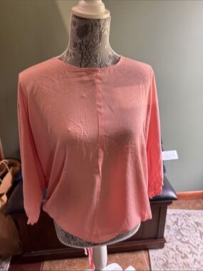 Olivaceous Coral Open Back Top
